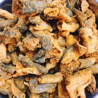 Ăn vặt Da cá trứng muối hũ 200g