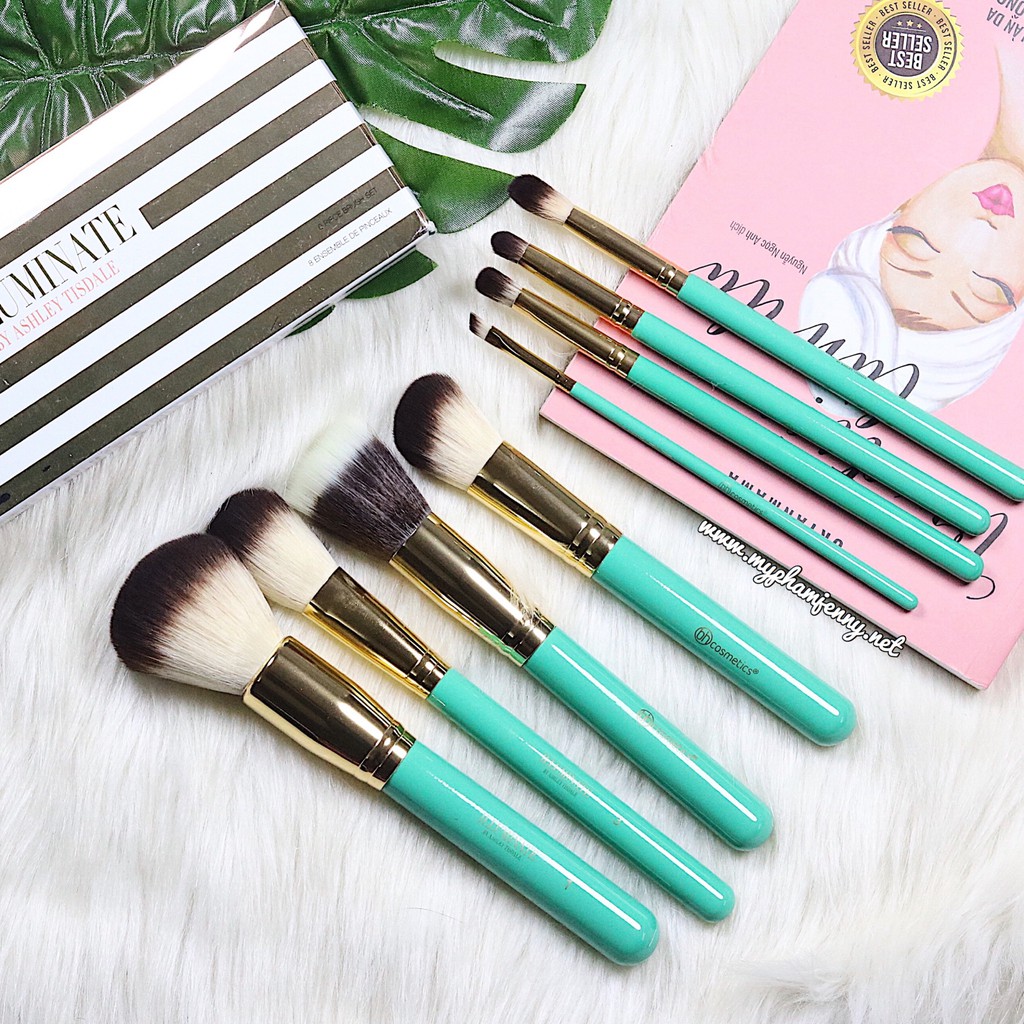 TÁCH LẺ BỘ CỌ TRANG ĐIỂM 8 CÂY BH COSMETICS ILLUMINATE BY ASHLEY TISDALE 8 PIECE BRUSH SET