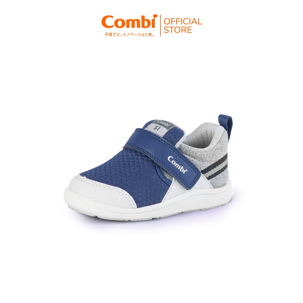 Giày Combi S-Go đế định hình C2103 màu đen/hồng Pastel/xanh Coban