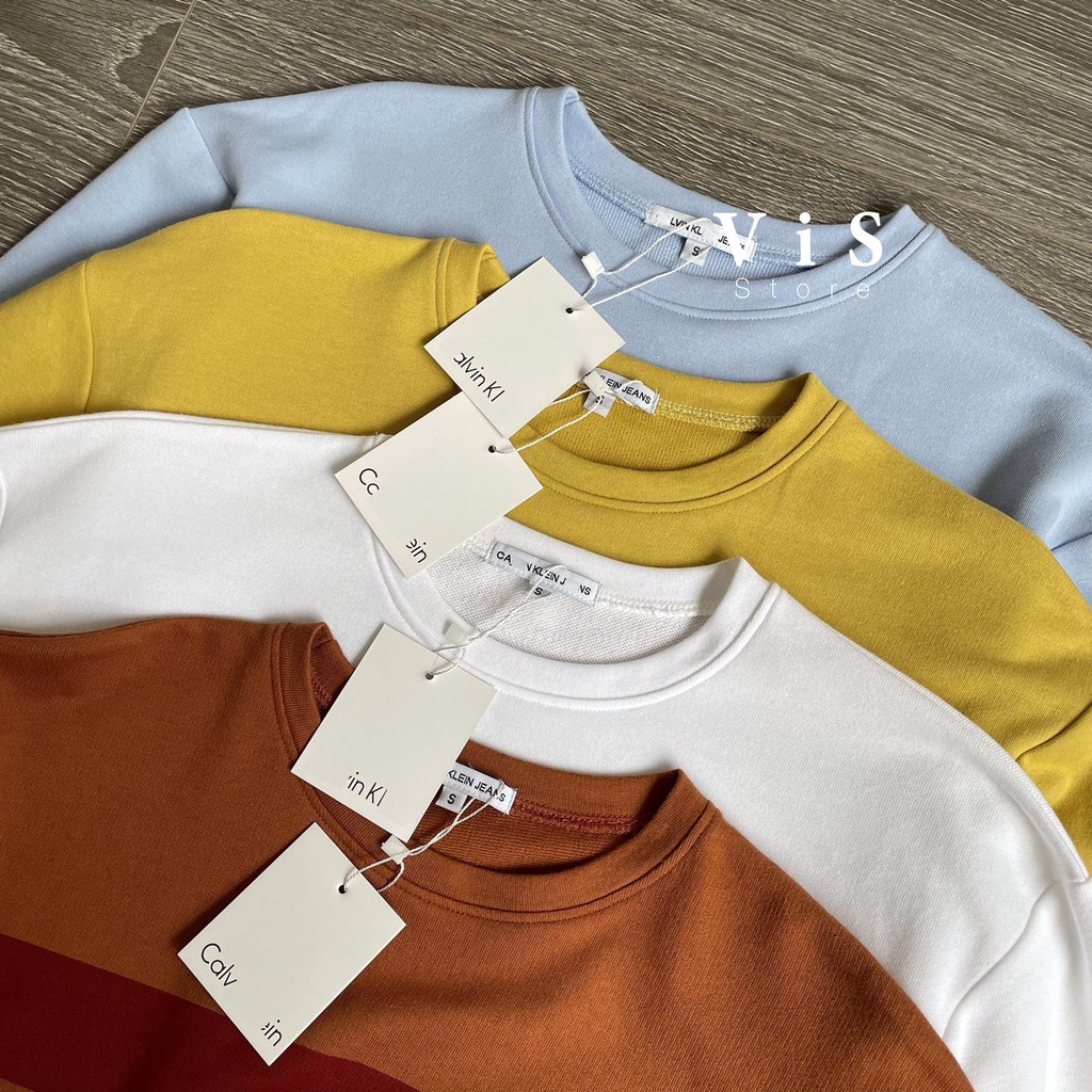 Áo sweater nỉ nữ tay dài