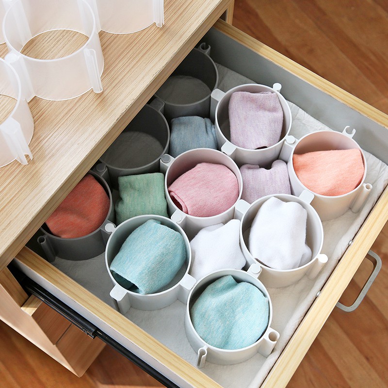 Drawer storage compartment separation lattice free combination socks finishing compartment storage b