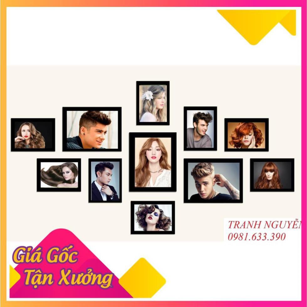 BÔ 11 TRANH FOMEX: TRANH SALON TÓC NAM NỮ, tặng thêm băng dính