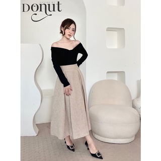 Set áo umi dài tay chân váy dạ