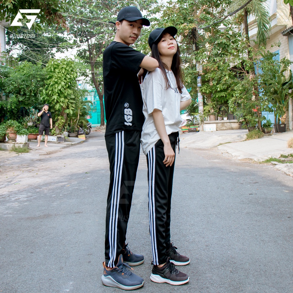 Quần Jogger Nam Nữ Trơn Basic Thể Thao 1 Sọc,2 sọc,3 soc,Trơn