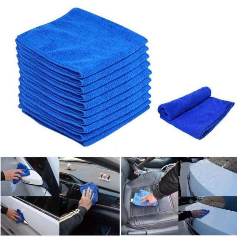 Khăn Lau Xe Siêu Thấm Hút - Khăn Lau Oto Chuyên Dụng, Size Lớn, Làm Sạch Các Vết Bẩn
