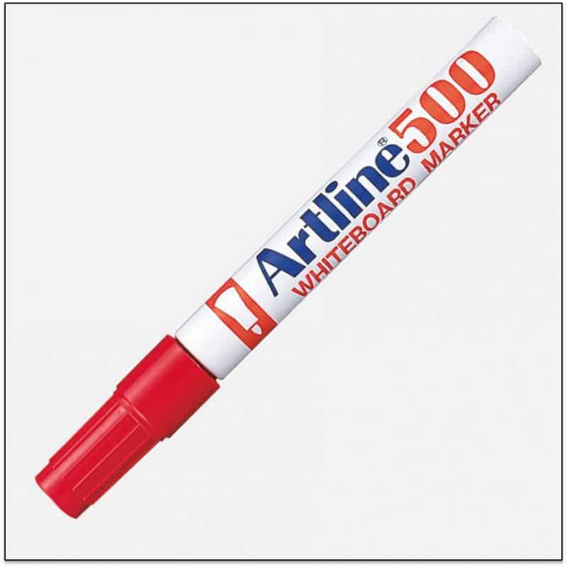 Bút lông viết bảng mực đậm Artline EK-500 - Màu đỏ (Red)