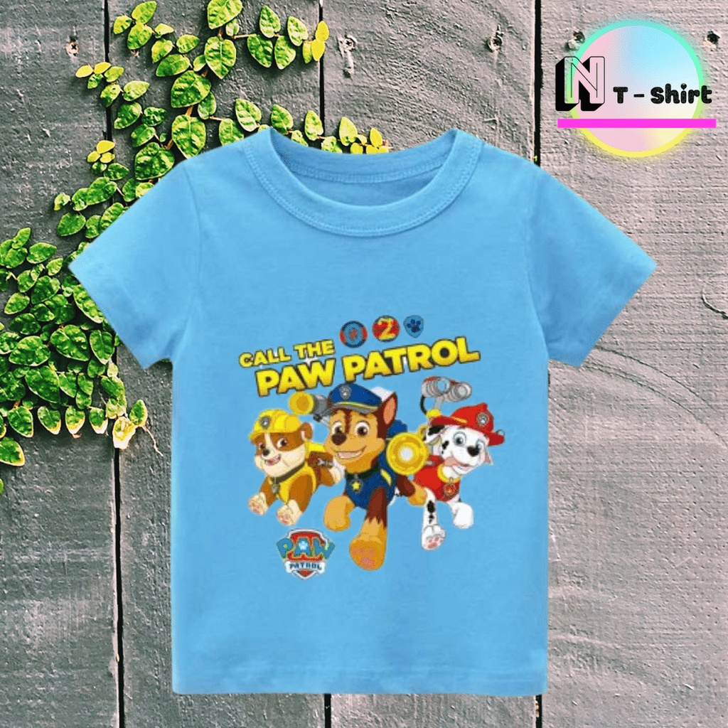 Áo thun bé trai và bé gái in hình Đội chó cứu hộ Paw Patrol, Áo cotton xịn mặc mát thoải mái NTshirt 11