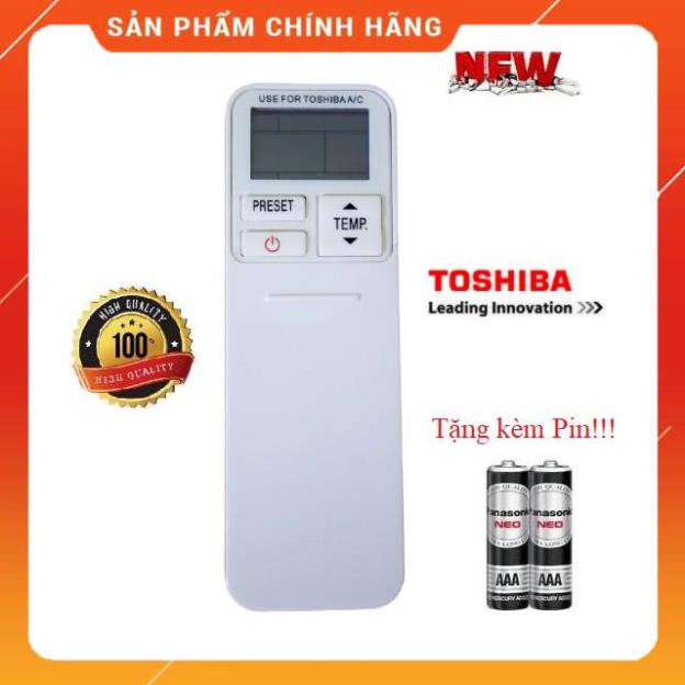 Điều khiển điều hòa Toshiba 1&2 chiều Inverter các dòng Toshiba RAS 1HP 1.5HP 2HP- Hàng tốt 100% Tặng kèm Pin!!!