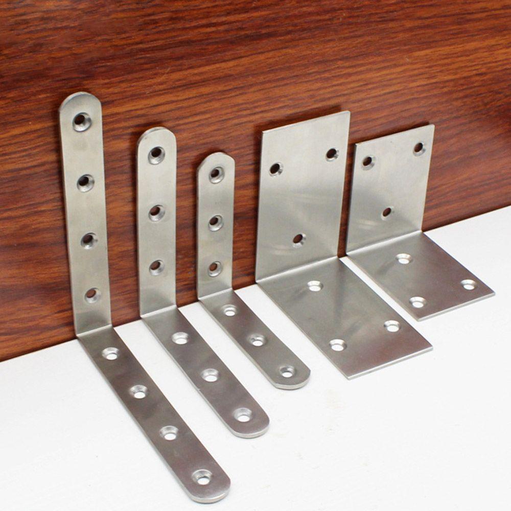 Bộ 10 Giá Đỡ Góc Tủ Bằng Thép Không Gỉ Kèm Ốc Vít Cố Định Tiện Dụng