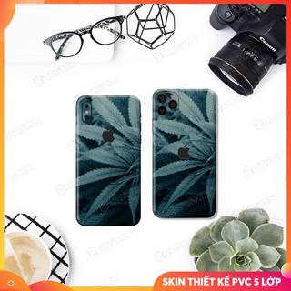 Dán Skin IPhone Hình Lá 01 Full Lưng viền  | Skin IPhone 5 Lớp Chất Liệu Cao Cấp Chống Xước, Chống Thấm, Chống Bay Màu