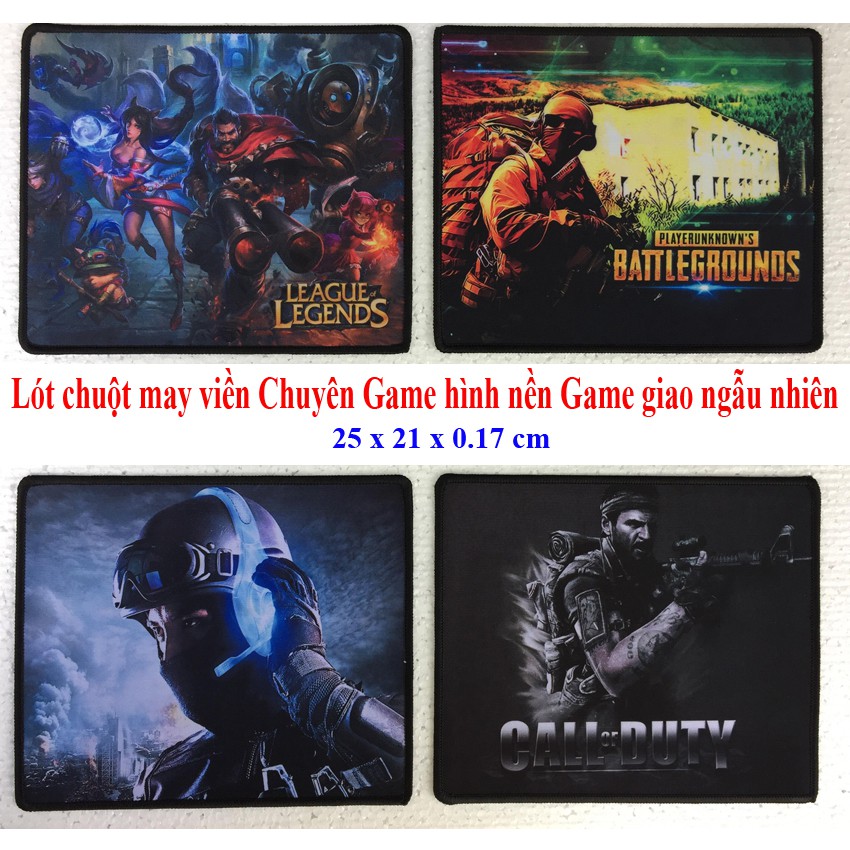 Bộ 2 Miếng lót chuột Chuyên Game có may viền size 25x21cm mã L11 - Loại MousePad Control và Speed (2)