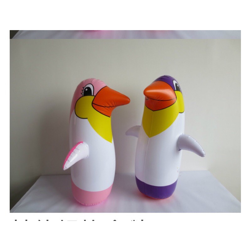 Đồ Chơi Chim Cánh Cụt, Cá Heo Nhựa PVC Bơm Hơi  Cho Bé Chơi Trong Nhà, Sân Vườn, Phòng Tắm