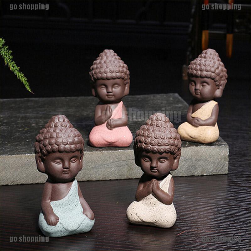{go shopping}Cute mini buddha statue monk figurine tathagata India Yoga Mandala Sculptures,