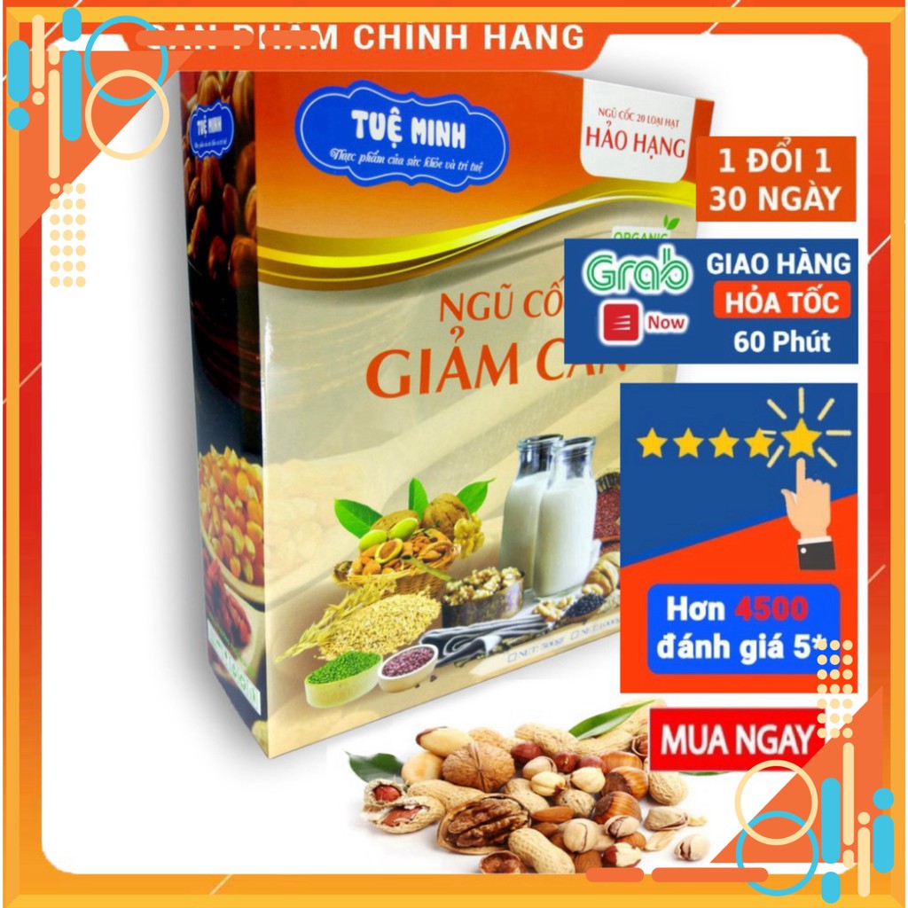 [SP Chính Hãng] Bột ngũ cốc giảm cân Tuệ Minh Hảo Hạng 20 loại hạt (hộp 1kg)