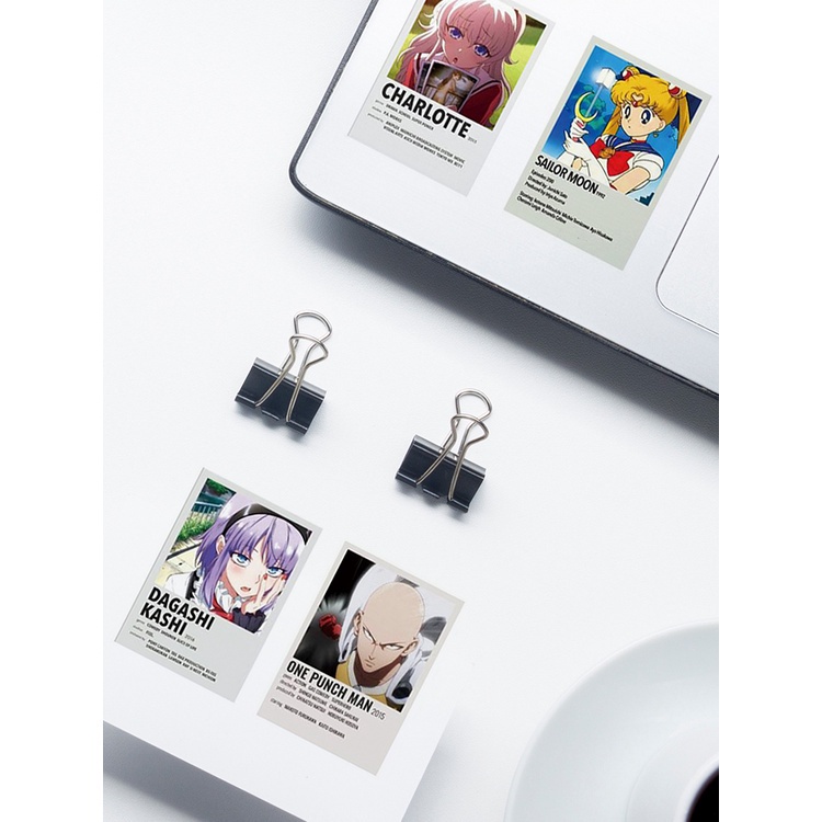 Tmdbyx Set 50 miếng dán trang trí laptop điện thoại chống thấm nước hình nhân vật phim hoạt hình One Piece