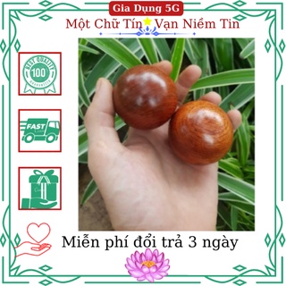 Bi cầu lăn tay gỗ hương (Massage huyệt đạo bàn tay) - Đường kinh 5mm.
