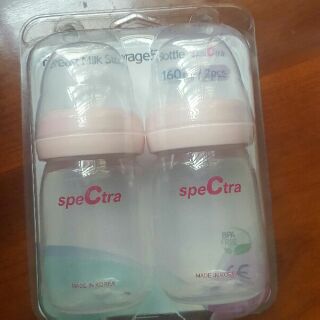 Bộ 2 bình trữ sữa cổ rộng Spectra 160ml mẫu mới chính hãng