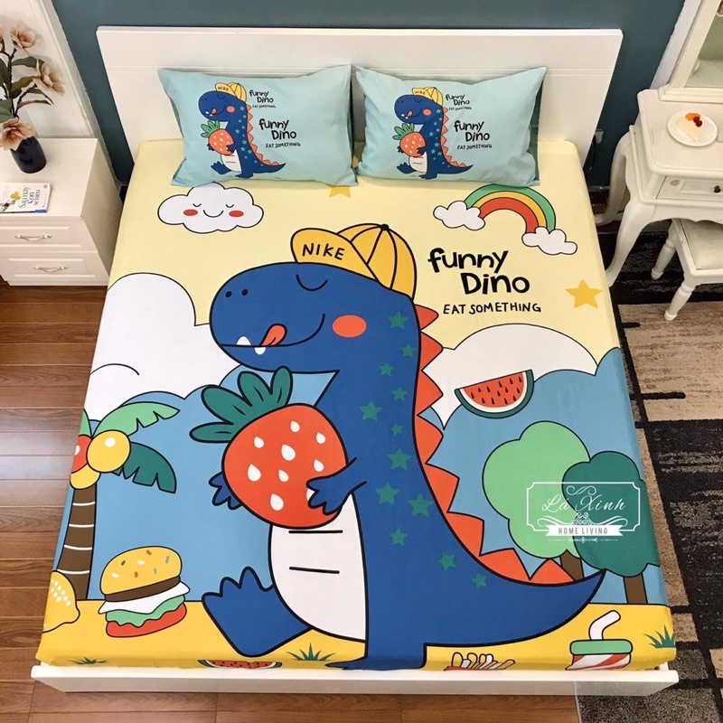 Ga Và Gối Cotton Living Hoạ Tiết Hoạt Hình Vui Nhộn Cho Bé Thoả Sức Lựa Chọn