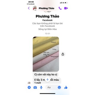 Vải thô boi 3 màu