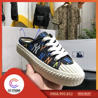 Giày NY đạp gót monogram [HỖ TRỢ ĐỔI TRẢ] hot trend 2021 giá tốt nhất thị trường [Ảnh+video thật]