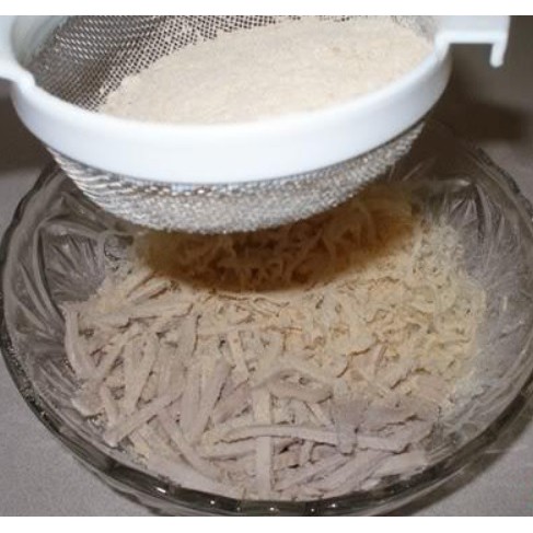 Bì lợn thái sẵn sợi 300g = 30.000 đ/ gia vị nem chua LOBO/ thính gạo