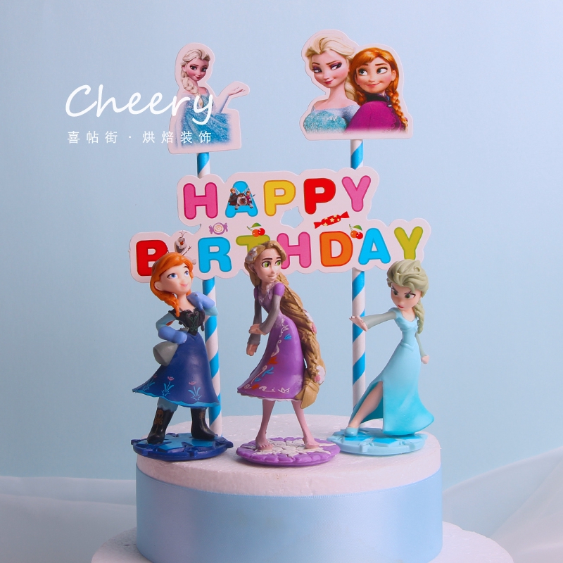 Set 2 Mô Hình Nhân Vật Phim Hoạt Hình Nữ Hoàng Băng Giá 9-10cm