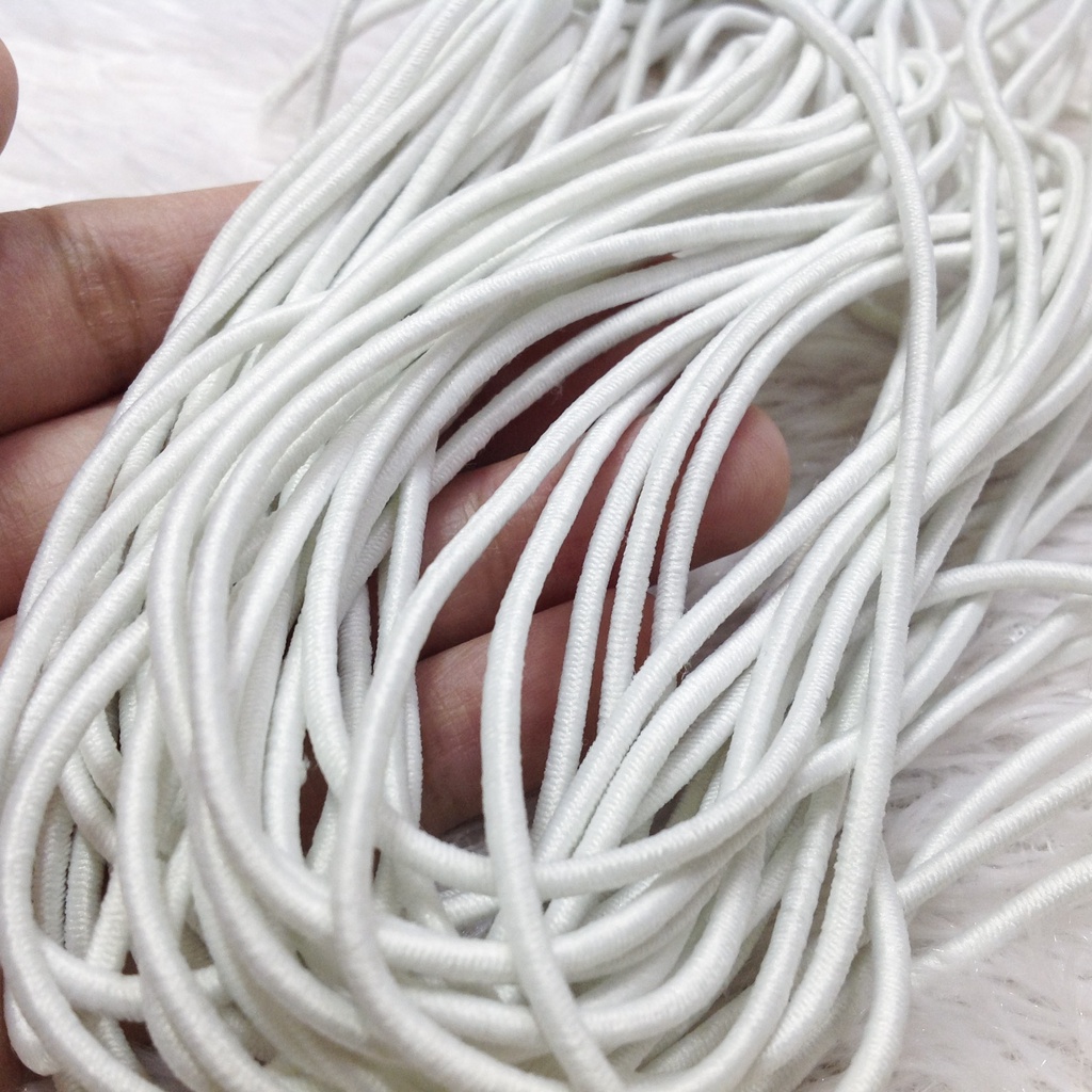Dây thun tròn dẹp bóng đẹp phụ liệu may mặc làm đồ thủ công handmade