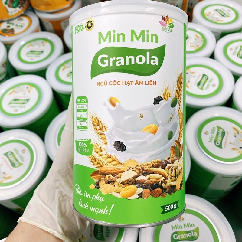 Ngũ Cốc Hạt Ăn Liền Granola Dinh Dưỡng Min Min, Granola Min Min Cao Cấp