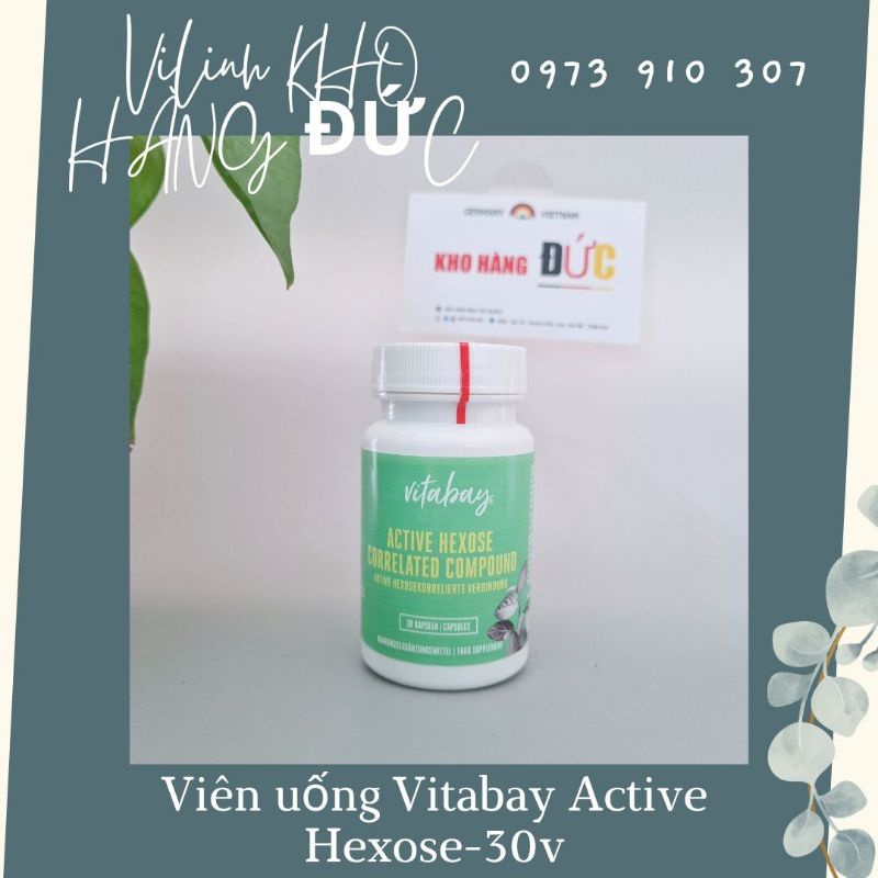 AHCC Vitabay 500mg Đào Thải Tiêu Diệt HPV  - Hộp 30 Viên