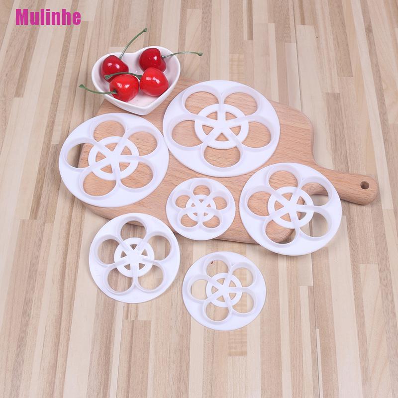 Set 6 khuôn cắt tạo hình cánh hoa dùng trang trí bánh
