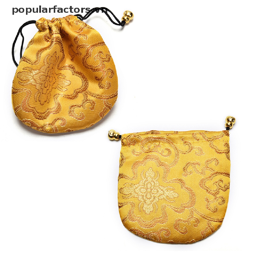 1 Túi Satin Thêu Hình Đám Mây Truyền Thống Trung Hoa