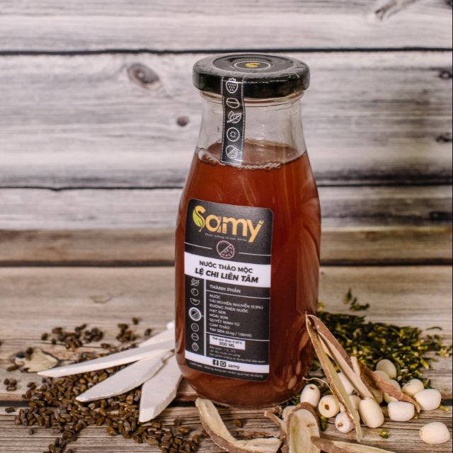 Nước thảo mộc Lệ chi liên tâm Samy 300ml