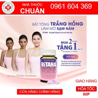 Viên uống trắng da Ritana 60V ( Hàng chính hãng )