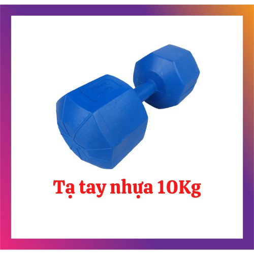Tạ tay nhựa 10kg cao cấp VN (màu xanh)