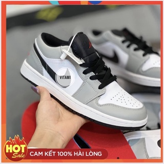 Giày jordan xám vệt đen thể thao nam nữ đủ phụ kiện full box