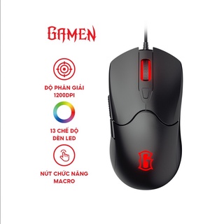 Chuột có dây gamen gm200 độ phân giải 7200 dpi gaming dành cho game thủ có đèn led