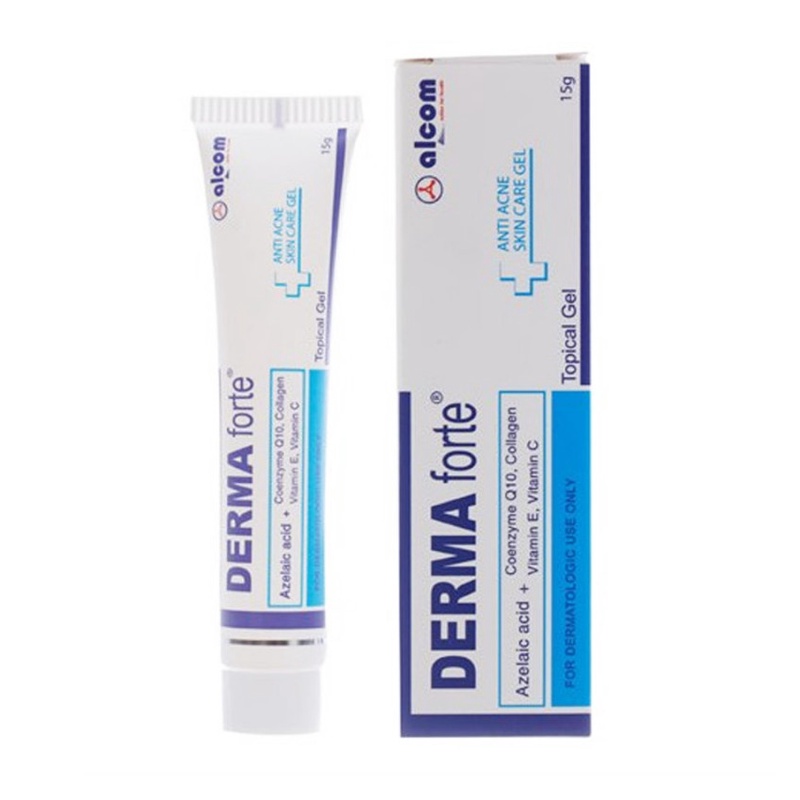 Derma Forte Gel 15g - Giảm Mụn Trứng Cá, Mờ Thâm, Mờ Sẹo, Dưỡng Da - Skin.authentic