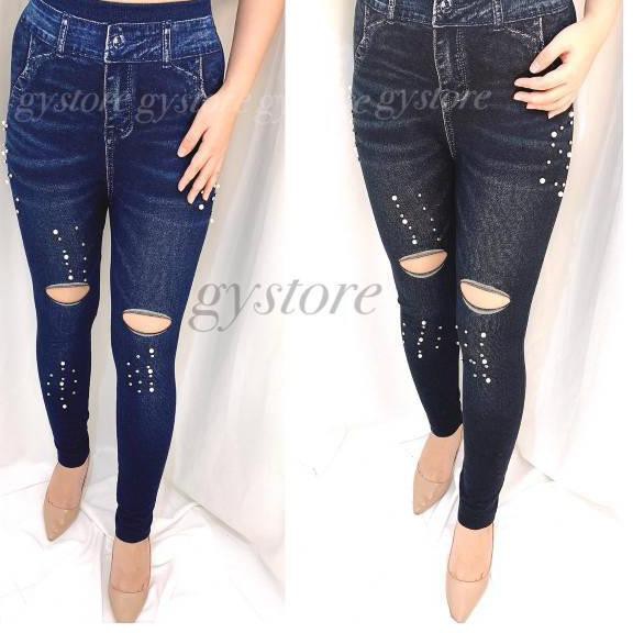 Mới Quần Legging Rách Gối Cho Bé 004 Cfd12...