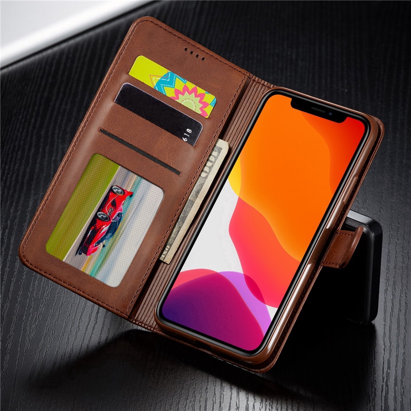Bao da điện thoại nắp gập dạng ví tích hợp giá đỡ phong cách công sở cho IPHONE 11PROMAX SE 2020 X XS MAX XR 8 7 6PLUS | BigBuy360 - bigbuy360.vn