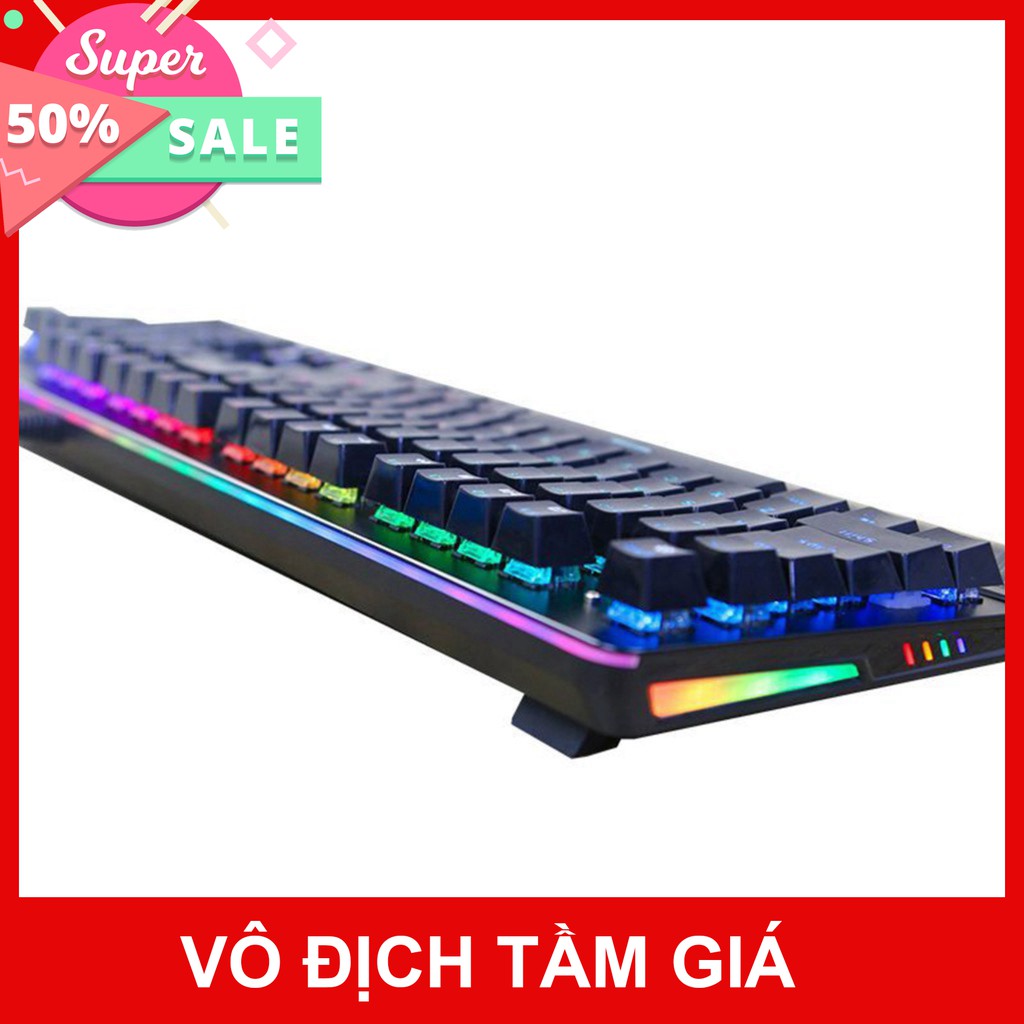 Bàn phím cơ gaming Fuhlen S Subverter led RGB - Blue Switch Black - Chính hãng - Có tem chống hàng giả