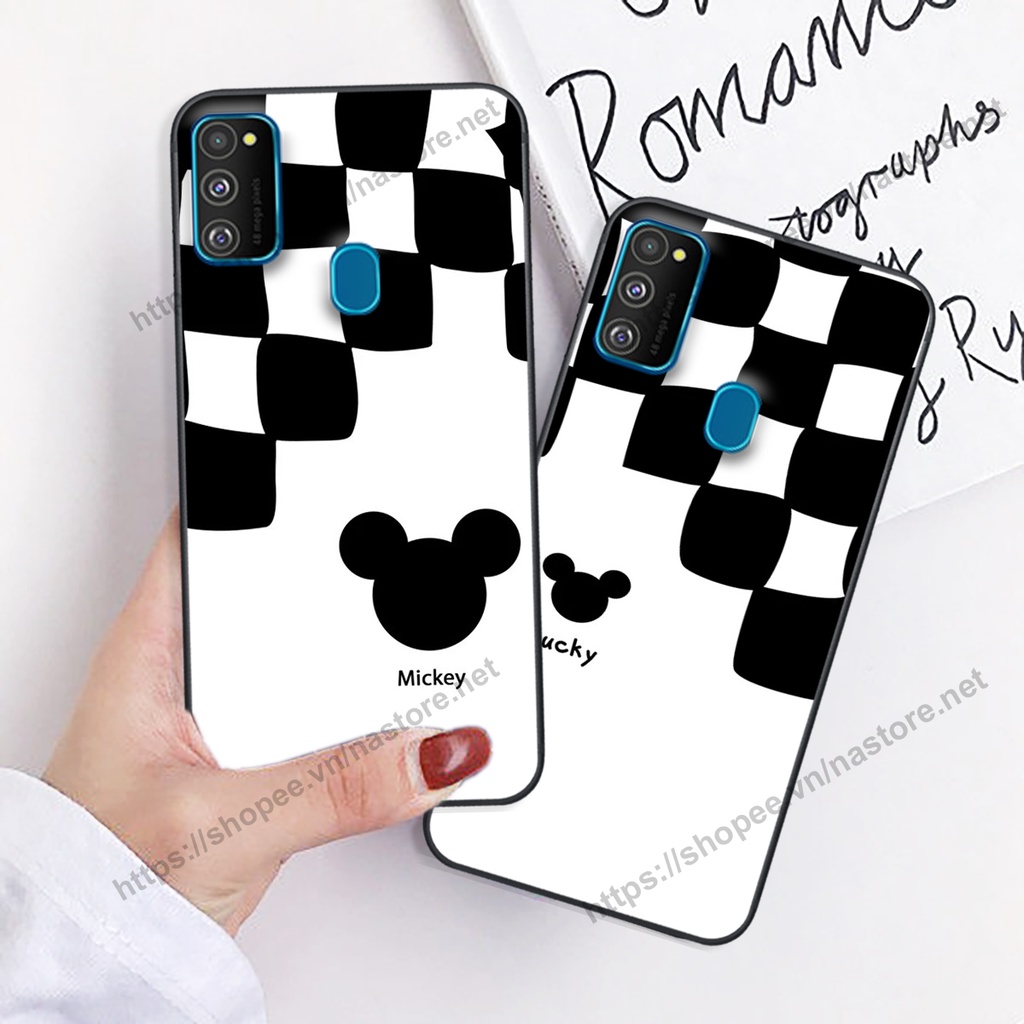 Ốp lưng Samsung M21 / M30s / M31 trái tim họa tiết caro, mikey họa tiết beabrick kaws cute