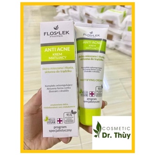 Kem kiểm soát dầu và điều tiết nhờn Floslek Anti Acne Mattifying Cream 50ml