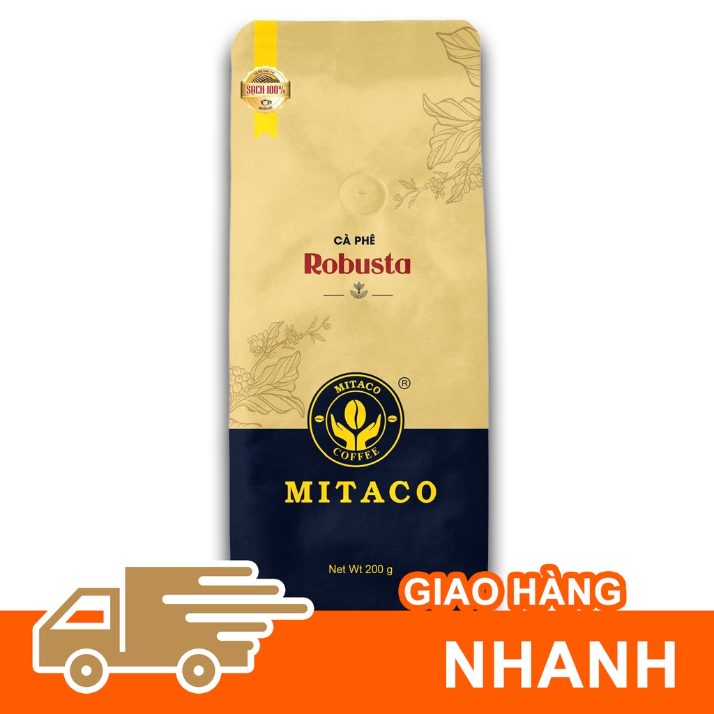 Cà phê Robusta Honey nguyên chất MITACO COFFEE (Gói 200g)