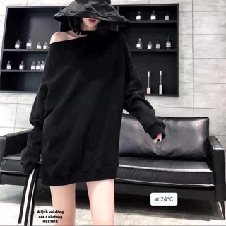 Áo lệch vai đóng ôze -HS