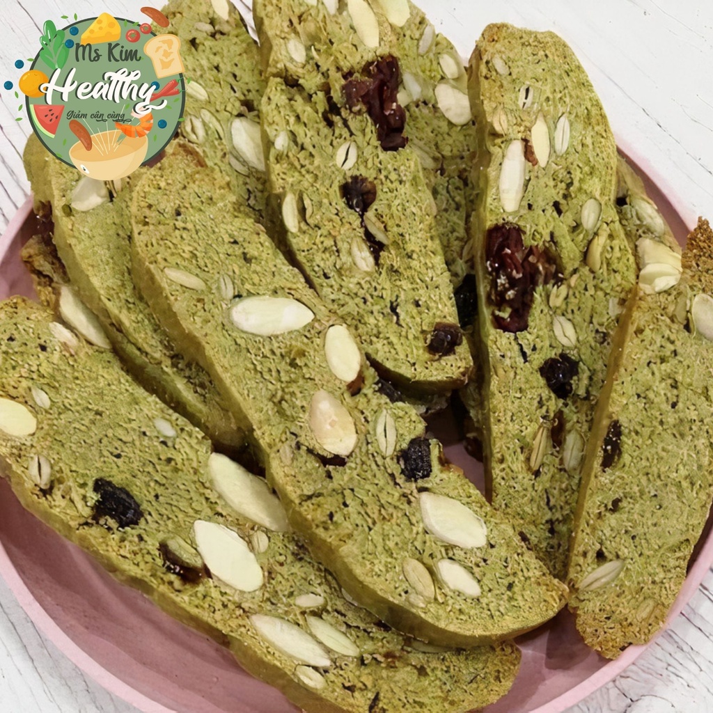 Bánh ăn kiêng, bánh giảm cân không đường, BISCOTTI 3 vị MS.KIM HEALTHY 250gr - Ăn vặt không béo, ít calo | BigBuy360 - bigbuy360.vn