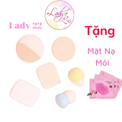 Set Bộ 6 Bông Mút Tán Phấn Trang Điểm Keli