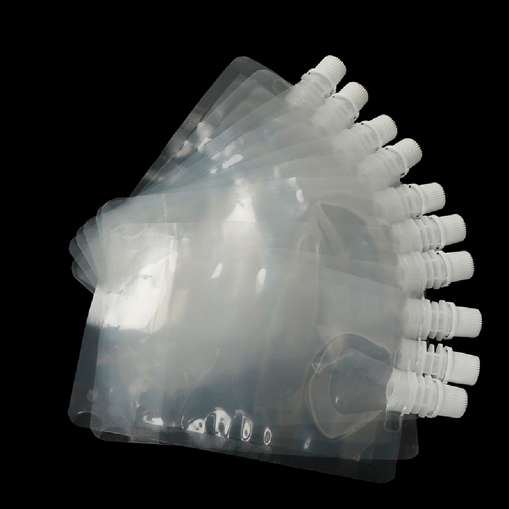 Set 10 Túi Nhựa Trong Suốt Đựng Đồ Uống 200ml