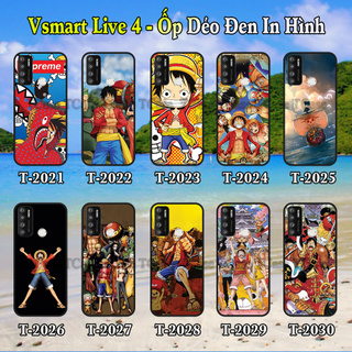 Ốp lưng Vsmart Live 4 dẻo đen in hình One Piece