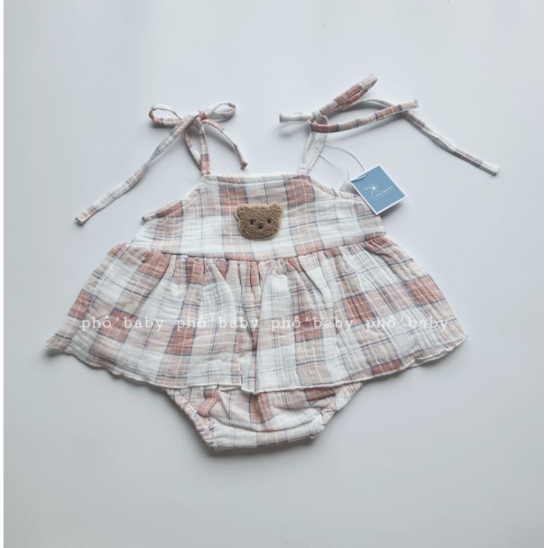 body kẻ xô muslin cao cấp