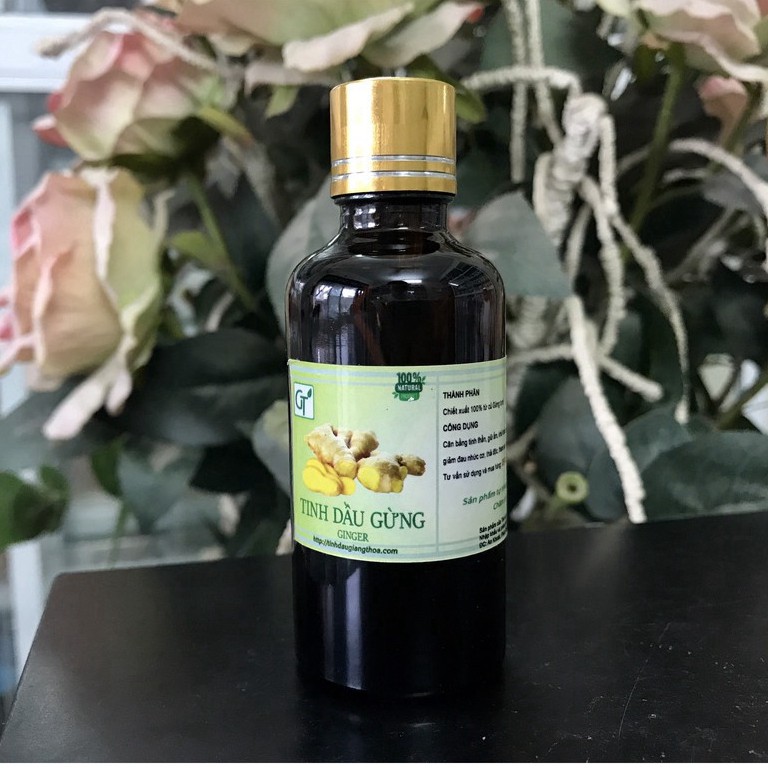 Tinh Dầu Gừng 100ml Nguyên Chất, Dầu Gừng Massage Body Giúp Tan Mỡ Thừa, Giảm Béo